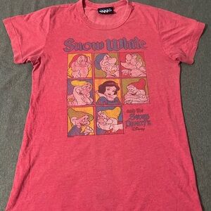 Red Snow White Graphic T-Shirt